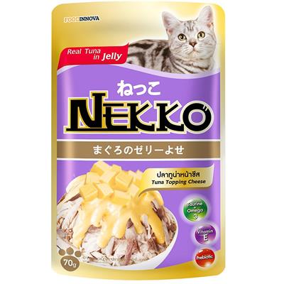 Nekko Cat in jelly  Tuna Topping Cheese (70g.)