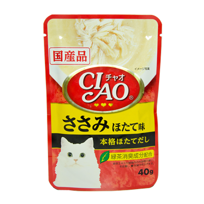 CIAO Chicken Fillet Scallop Flavor (40g) (IC-205)