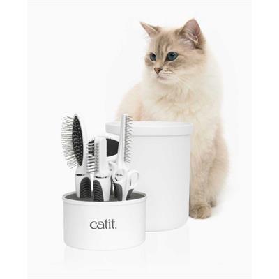 Catit Longhair Grooming Kit, the specific needs of a medium- to longhaired cat’s coat