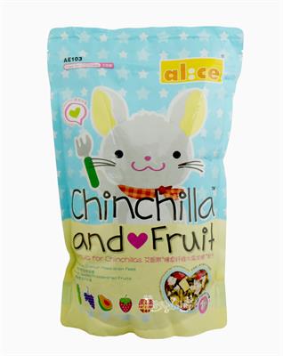 Alice Chinchilla and Fruit - selected premium mixed grain feed, high quality   feed (1kg) (AE103)