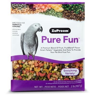 Zupreem Pure Fun vegetables and fruit to help excite and enrich bird (Parrots & Conures) (2lb/907g)