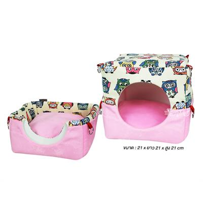 3IN1 Sofa Dome Hangable comfort for Sugar Glider, Guinea Pigs, Ferret, Prairie dog (Random Pink)