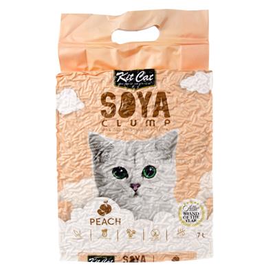 Kit Cat Soya Clump - Peach 100% Natural Eco-Friendly Soybean(Tofu) Cat Litter (7L)