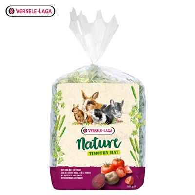 Versele-Laga Nature Timothy Hay Beetroot & Tomato with antioxidants for a healthy pet (500g)