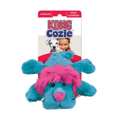 KONG Cozie King Lion - soft and luxuriously cuddly plush dog toy great for snuggle time comfort
