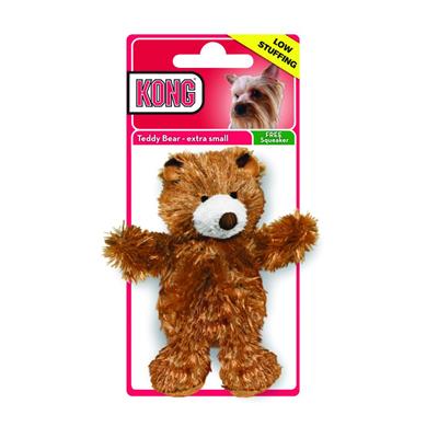 KONG Dr. Noyz Teddy Bear - full of playtime fun that can be varied depending on mood with a removable squeaker
