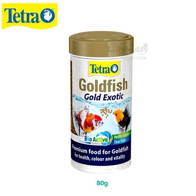 Tetra Goldfish Gold Exotic Premium food for health, colour and vitality, Long floating granules (80g/250ml)