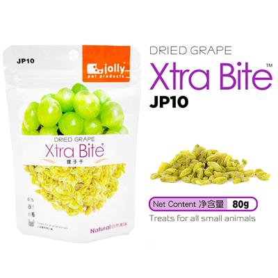 Jolly Xtra Bite Dried Grape - Treats for rabbits, guinea pigs and hamsters  (80g) (JP10)