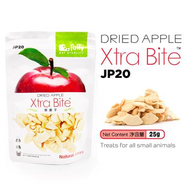 Jolly Xtra Bite Dried Apple - Treats for rabbits, guinea pigs and hamsters  (25g) (JP20)