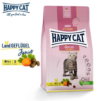 Happy cat Land GEFLUGEL Junior 4-12 month (300g,1.3kg)