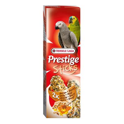 (EXP:31/05/2024) Prestige Stick Parrots Nuts & Honey เพรสทีจสติ๊ก ขนมสำหรับนกแก้ว สูตรถั่วและน้ำผึ้ง (140g), Versele