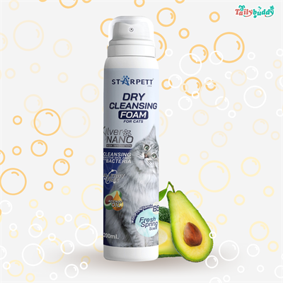 STARPETT Dry Bath Foam for all breeds of cats (200ml)