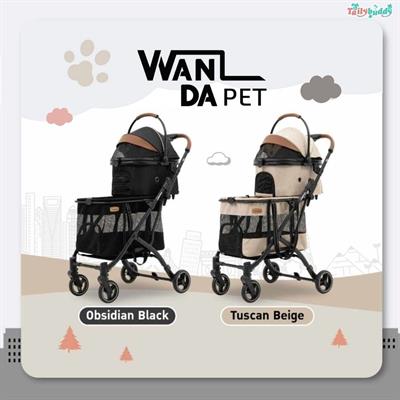 Bernd รุ่น Wanda Pet รถเข็นสัตว์เลี้ยงแบบสองชั้น ดีไซน์พรีเมียม น้ำหนักเบา พับเก็บง่าย พกพาสะดวก