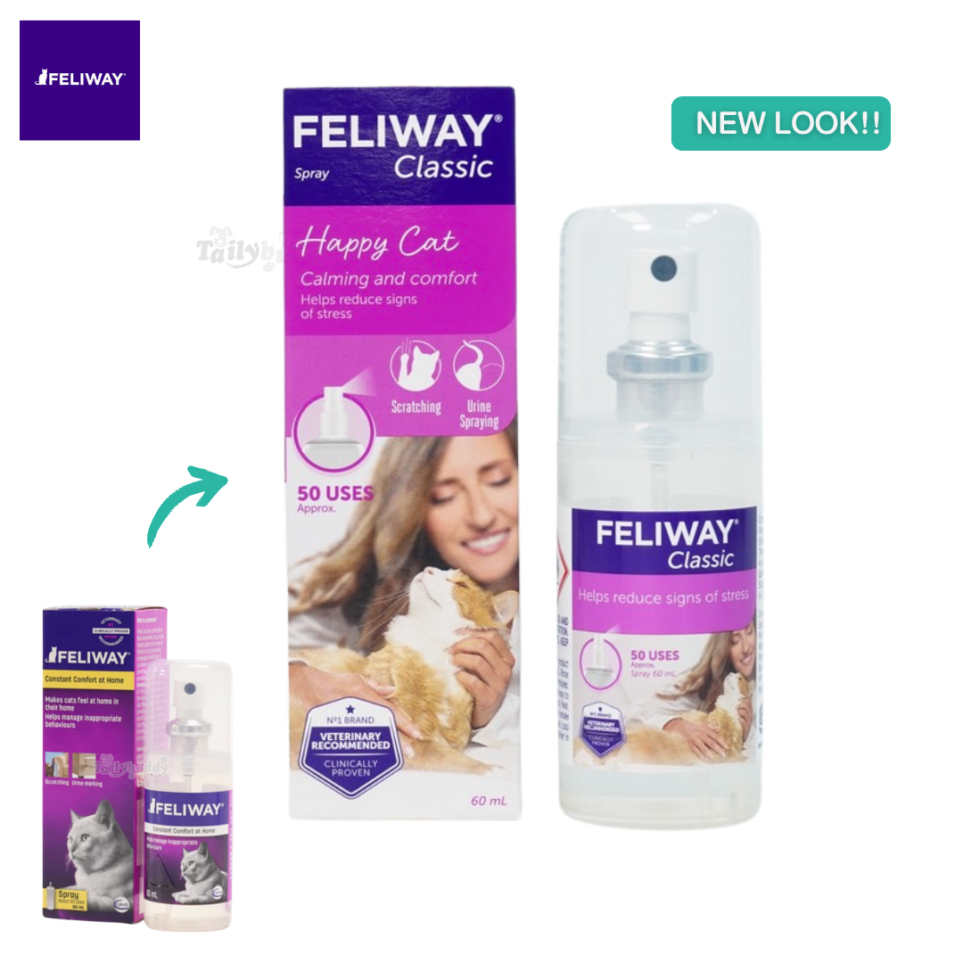 FELIWAY Classic Spray ฟีโรโมนแมว ลดเครียด คลายกังวล แบบสเปรย์พกพา (60ml)
