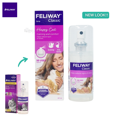 FELIWAY Classic Spray ฟีโรโมนแมว ลดเครียด คลายกังวล แบบสเปรย์พกพา (60ml)