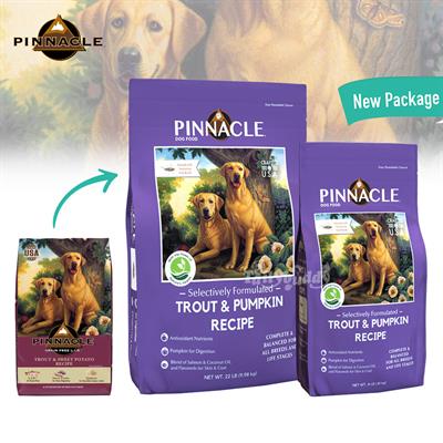 Pinnacle Holistic Trout (Grain Free) อาหารเม็ดสูตรปลาเทราท์และฟักทอง โฮลิสติก สำหรับสุนัขทุกสายพันธุ