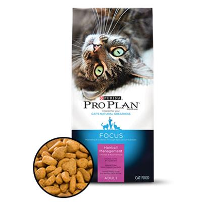 โปรแพลน PRO PLAN Hairball Management อาหารแมวแบบเม็ด สูตรควบคุมก้อนขน (1.59Kg.)