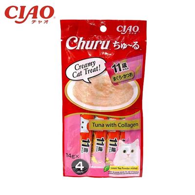 CIAO Chu ru Cat Food Lick Tuna with Collagen (4 pieces per pack)
