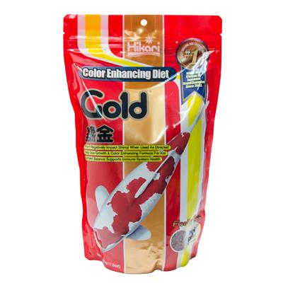 Hikari Gold mini pellet, Color Enhancing Diet for Koi, Floating Type (500g)