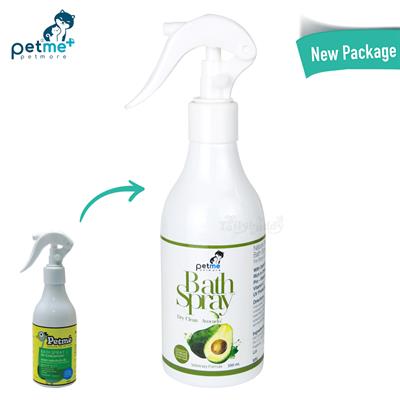 Petme bath spray dry clean avocado (250ml. ,100ml.)