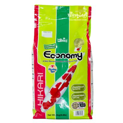 Hikari Economy Large Pallet อาหารปลาคาร์ฟ ฮิคาริ สูตรประหยัด น้ำไม่ขุ่นปลาไม่ลงพุง ลดเครียดต้านโรค แบบลอย (เม็ดใหญ่) (4Kg.)