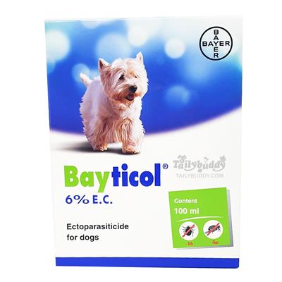 Bayticol Ectoparasiticide for dog (10 cc, 100 cc.)