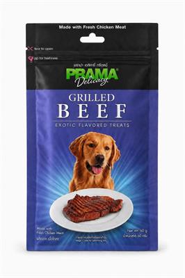 PRAMA snack Delicacy snack GRILLED BEEF  (60g.)
