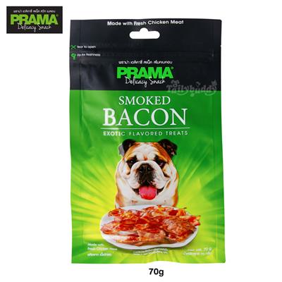 PRAMA Snack Delicacy snack SMOKY BACON  (70g.)