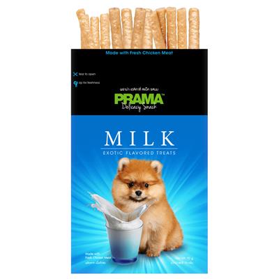 PRAMA พราม่า สแน็ค Milk ขนมสุนัข รสนม (70g.)