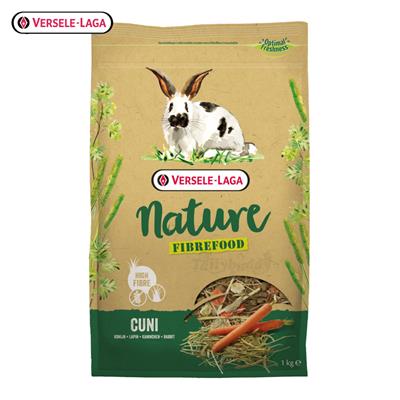 Versele-Laga Nature Cuni Fibrefood (Re-Balance) อาหารกระต่าย สูตรไฟเบอร์สูง ช่วยย่อยเป็นพิเศษ (1kg)