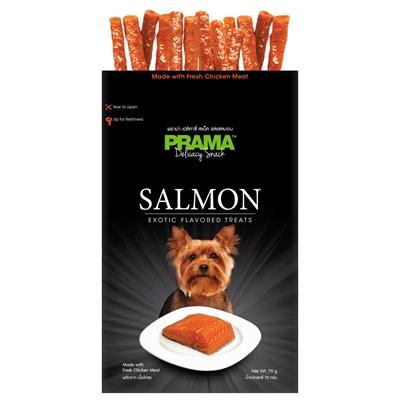 PRAMA Salmon พราม่า สแน็ค ขนมสุนัข รสแซลมอน (70 g.)