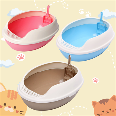 Makar ห้องน้ำแมว AG+  รุ่นทรงไข่(38x50cm.) + ที่ตักทราย