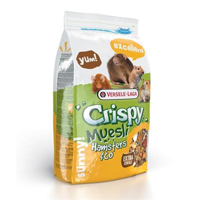 Crispy Muesli Hamsters อาหารแฮมเตอร์สูตรประหยัด คริสปี้ เพิ่มธัญพืชพิเศษ, Versele  Laga