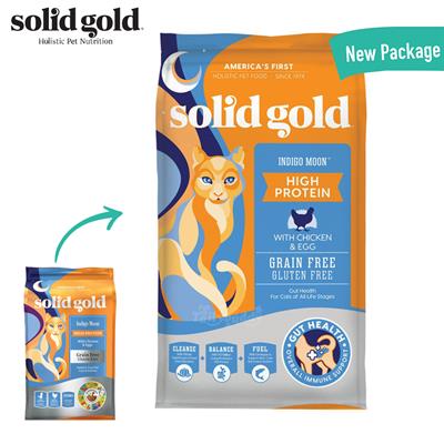 Solid Gold indigo moon  อาหารแมว โฮลิสติกบำรุงขนป้องกันการเกิดโรคนิ่วสำหรับแมวผอมกินยาก