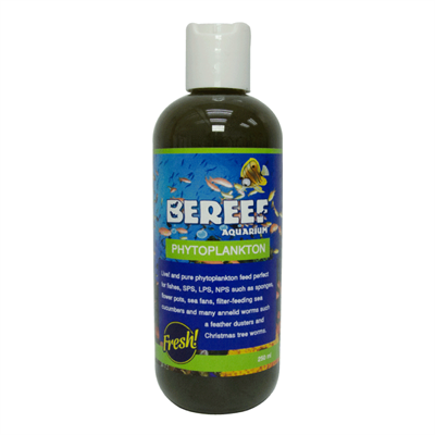 BEREEF  PHYTO PLANKTON บีรีฟ ไฟโตแพลงตอน แพลงตอนพืชแบบเข้มข้น  อาหารเสริมตู้ปลาชั้นยอด (250ml.)