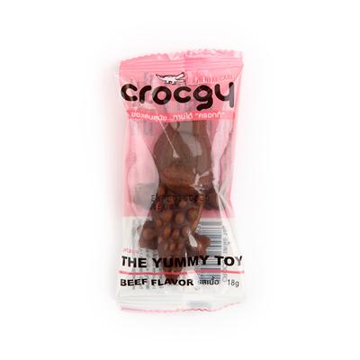 Crocgy Beef ครอกกี้ ขนมขัดฟันสุนัขรูปทรงจระเข้ รสเนื้อ (18g, 63g)