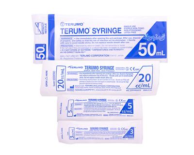 TERUMO Syringe catheter tip for birds , rabbits , cats , dog. (3 ml. , 5ml. , 20ml. , 50ml.)