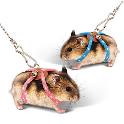 Alex Leash for Small Pet สายจูง/สายรัดอก สำหรับหนูแฮมสเตอร์ (สีชมพู AE08 / สีฟ้า AE09)