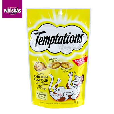 Whiskas Temptations Tasty CHICKEN flavor (75g.)