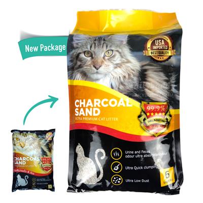 Karbon Clean Charcoal Sand Ultra Premium Cat Litter ไร้ฝุ่น 99.99% (6L,12L)
