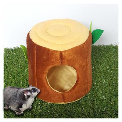 KPS Timber Wood Sleeping Dome for Rabbit, Sugar Glider, Prairie Dog and all small pet (Dark Brown, Light Brown)
