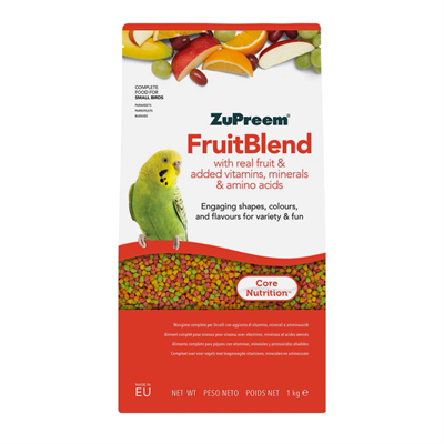 ซูพรีม อาหารผลไม้อัดเม็ดสำเร็จรูป (SMALL BIRDS) สำหรับนกฟอพัส หงส์หยกและนกแก้วขนาดเล็กอื่นๆ