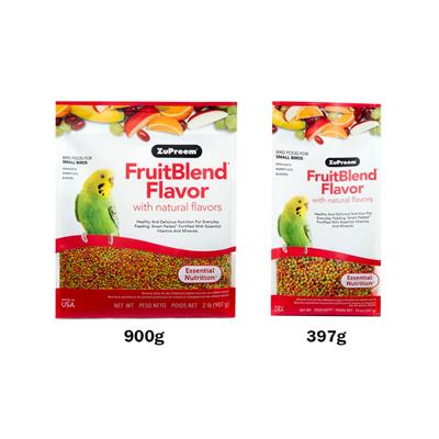 Zupreem FruitBlend Flavor with Natural Flavors Small Birds for Parakeets, Budgies, Parrotlets and other small birds