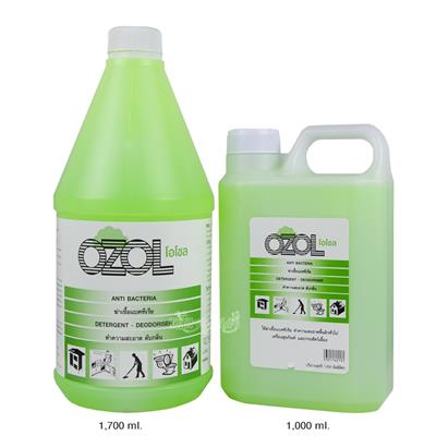 OZOL โอโซล น้ำยาถูพื้น ฆ่าเชื้อแบคทีเรียทำความสะอาดดับกลิ่นพื้นผิวทั่วไป กรงสัตว์เลี้ยง (1000ml , 1700 ml)