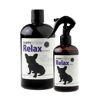 Doggy Potion แชมพู (500ml) + สเปรย์กำจัดกลิ่นและบำรุงขนสุนัข (250ml) สูตร Relax ฆ่าเชื้อแบคทีเรีย