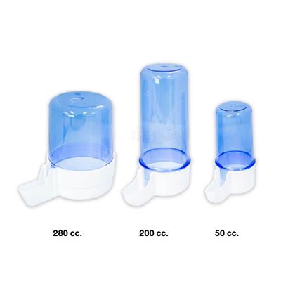 Food/Water Tube for bird high quality, protected UV  (หลอดสีฟ้า) (50cc., 200cc., 280cc.)