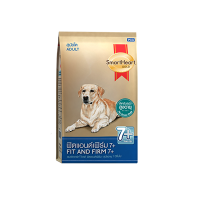 สมาร์ทฮาร์ท สูตรฟิตแอนด์ 7+  อาหารเม็ดสุนัขสูงอายุ พันธุ์กลาง-พันธ์ุใหญ่ (10kg ,  20kg.)