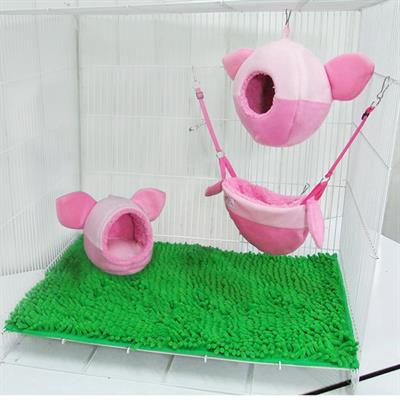 KPS Sugar Glider Piglet fun set, Pink and soft, 3 pieces