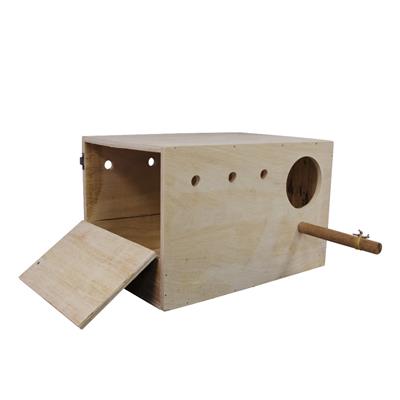 Wooden House for birds, Sun conure