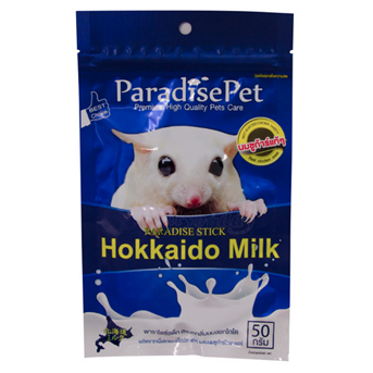 Paradise Pet สแนคกลิ่นนมฮอกไกโด นมชูก้าร์ไกลเดอร์แท้ๆ (50g)